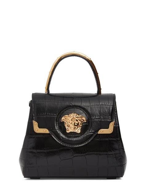 versus versace busta in pelle stampa coccodrillo|Borsa tote con effetto coccodrillo Medusa '95 .